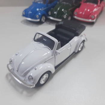 Mini 1/34 Fusca Volkswagen Beetle Conversível - Miniatura Escala 1/34