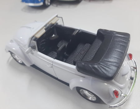 Mini 1/34 Fusca Volkswagen Beetle Conversível - Miniatura Escala 1/34