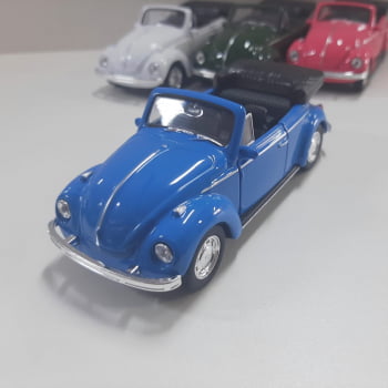 Mini 1/34 Fusca Volkswagen Beetle Conversível - Miniatura Escala 1/34