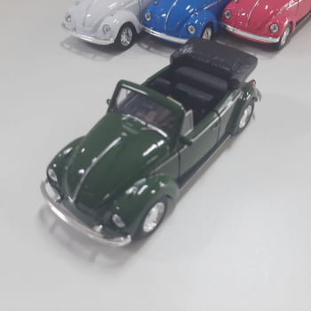 Mini 1/34 Fusca Volkswagen Beetle Conversível - Miniatura Escala 1/34