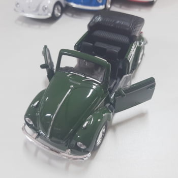 Mini 1/34 Fusca Volkswagen Beetle Conversível - Miniatura Escala 1/34