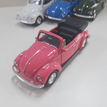 Mini 1/34 Fusca Volkswagen Beetle Conversível - Miniatura Escala 1/34