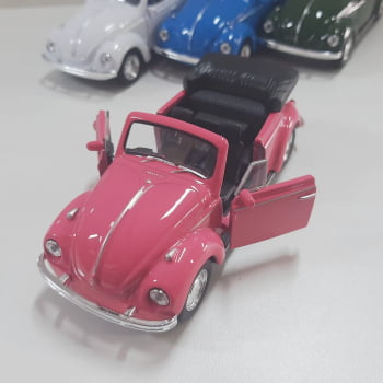 Mini 1/34 Fusca Volkswagen Beetle Conversível - Miniatura Escala 1/34